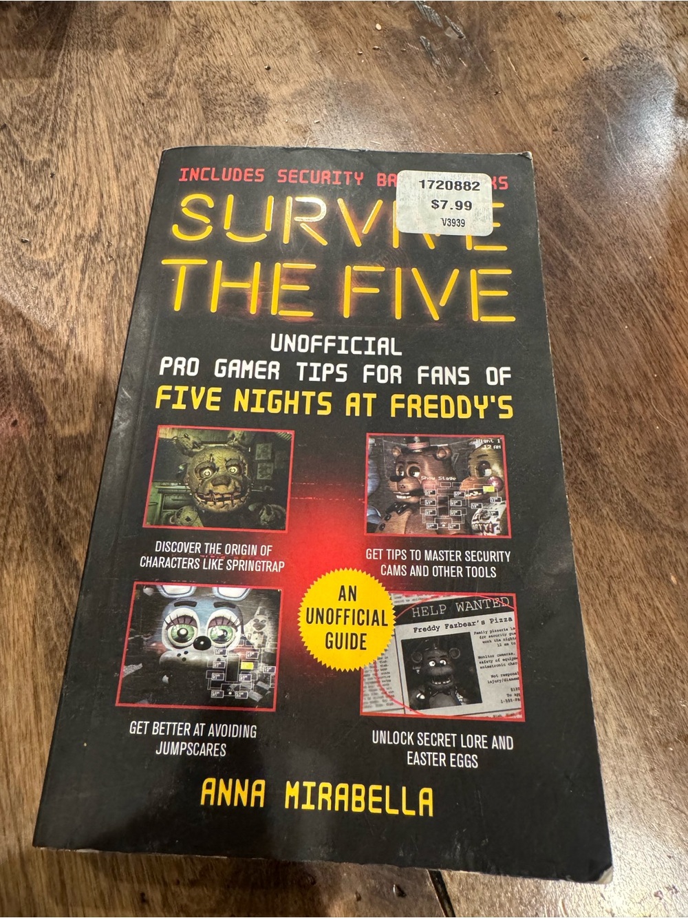 Survive The Five: Unofficial Five Nights at Freddy's Guide - Black/Yellow